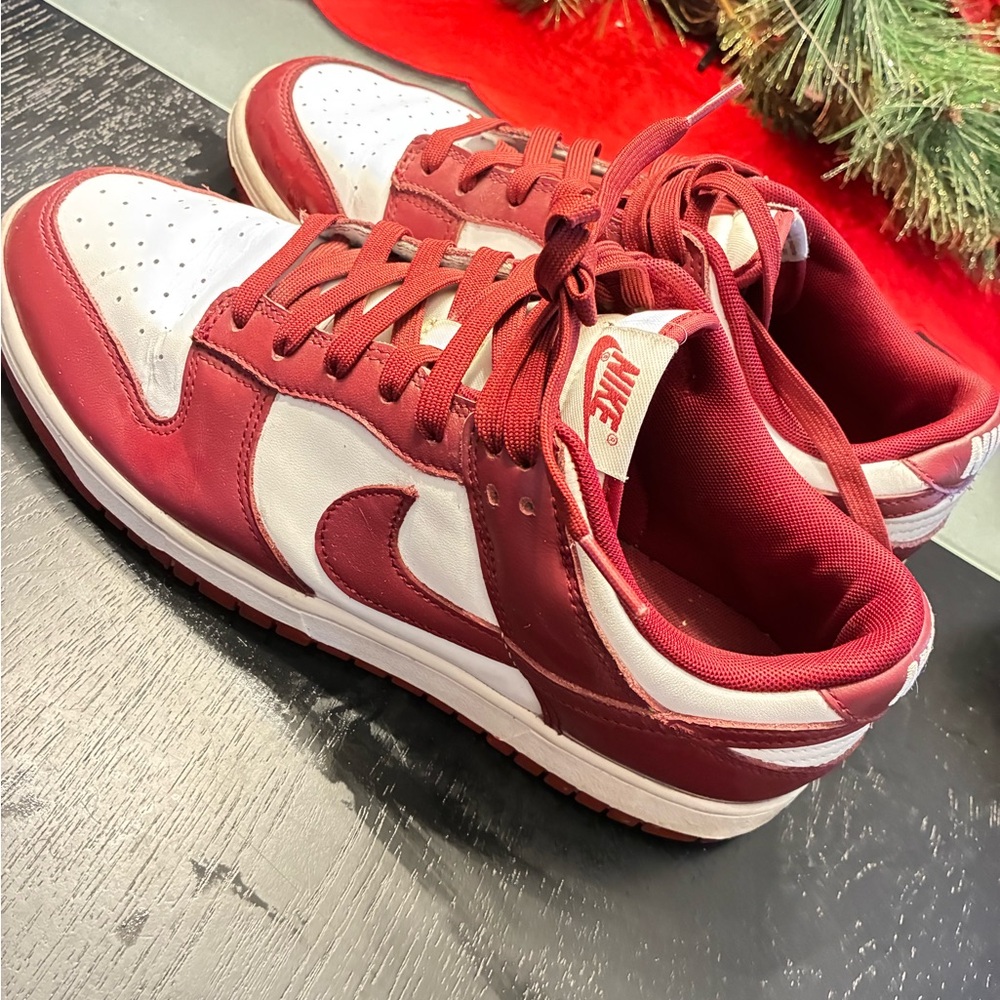 Nike Crimson and White Athletic Shoes